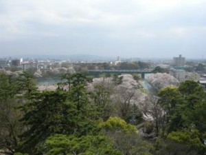 岡崎城天守からの眺め