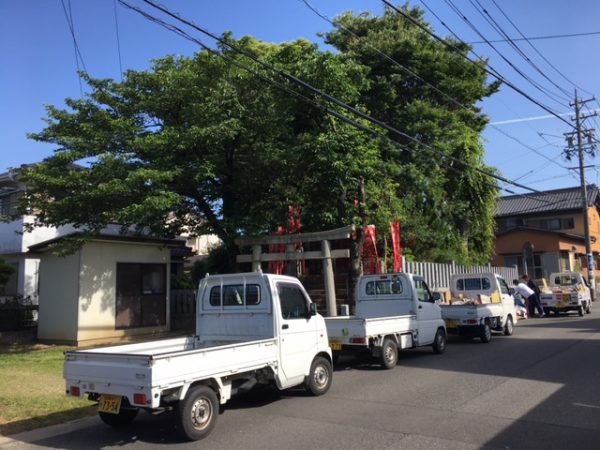 西成岩区の資源回収へ出発