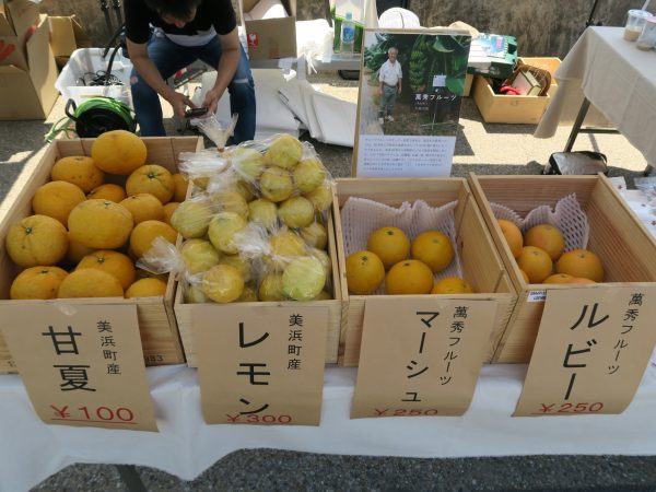 半田運河HOTORIの朝市 みかん