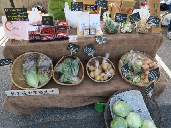 半田運河HOTORIの朝市 野菜