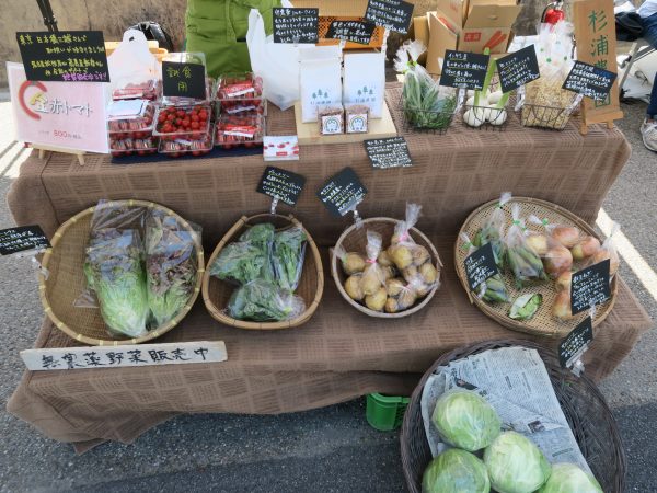 半田運河HOTORIの朝市 野菜