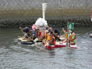 半田運河手づくりいかだレース大会_4