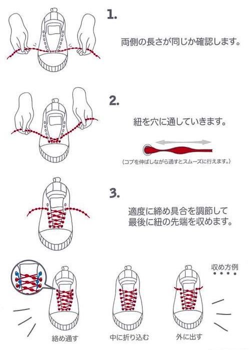 結ばなくてもいい靴ひも。COOLKNOT 取説2