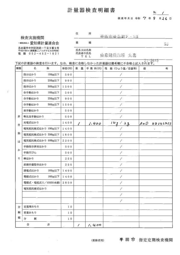 自家焙煎珈琲丸喜